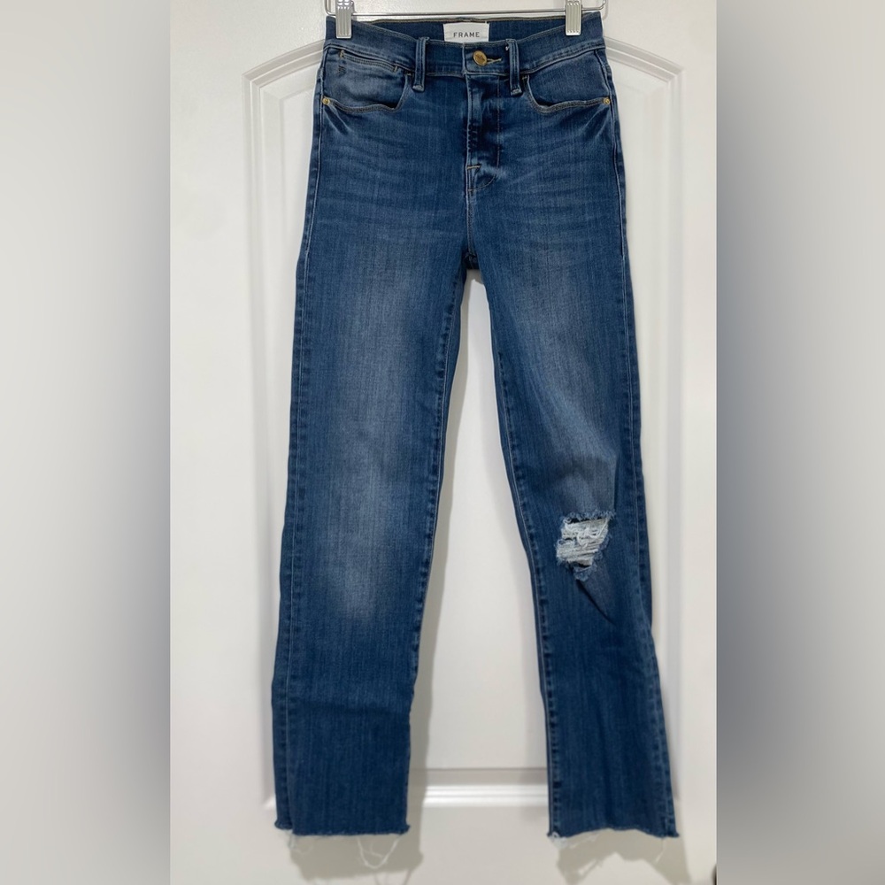 FRAME// Le High Straight Denim Jeans